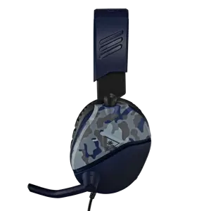 "Turtle Beach Recon 70" žaidimų ausinės "Xbox", PS5, PS4, "Switch", PC - "Camo Blue", laidinės, žaidimų, 20-20000 Hz, 485,3 g, ausinės, juodos, mėlynos, kamufliažinės