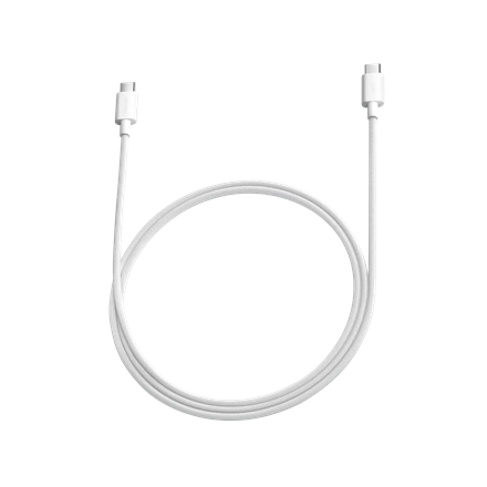 Xiaomi 3A Braided USB-C to USB-C Kabelis 1m, Balta