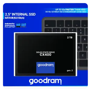 SSD diskas GOODRAM SSDPR-CX400-02T-G2 2 TB, 2.5", Serial ATA III