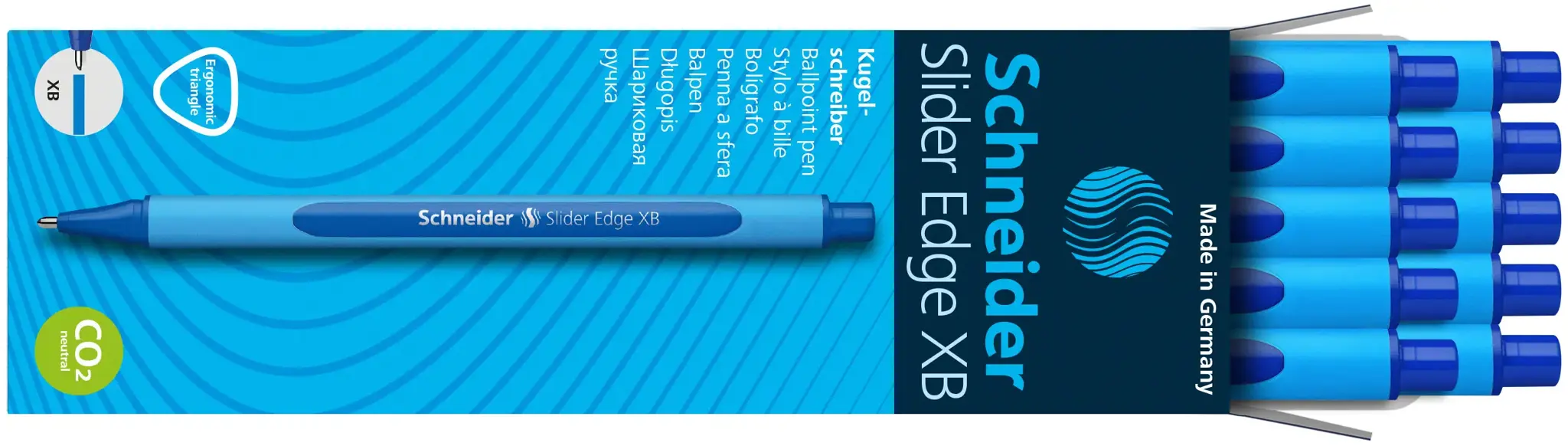 Rašiklis Schneider SLIDER EDGE XB mėlynas 1,4mm