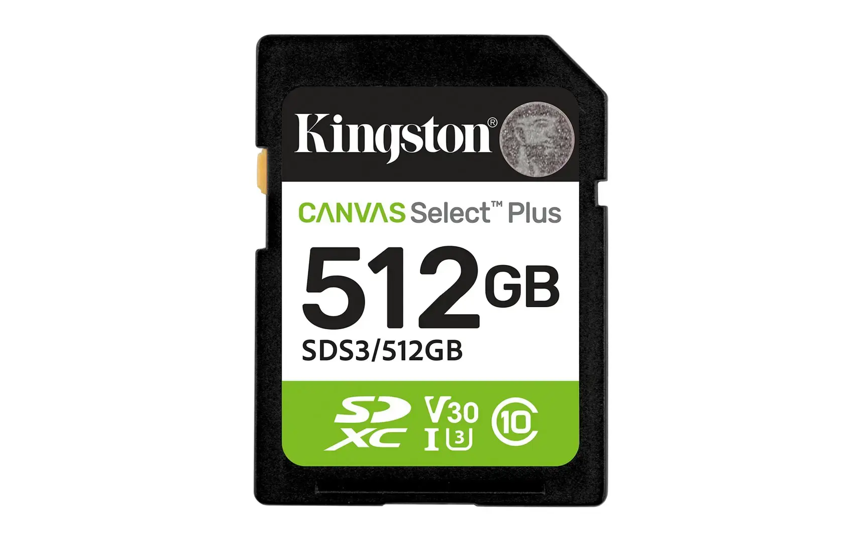 KINGSTON 512GB CANVAS SELECT PLUS SD -MUISTIKORTTI