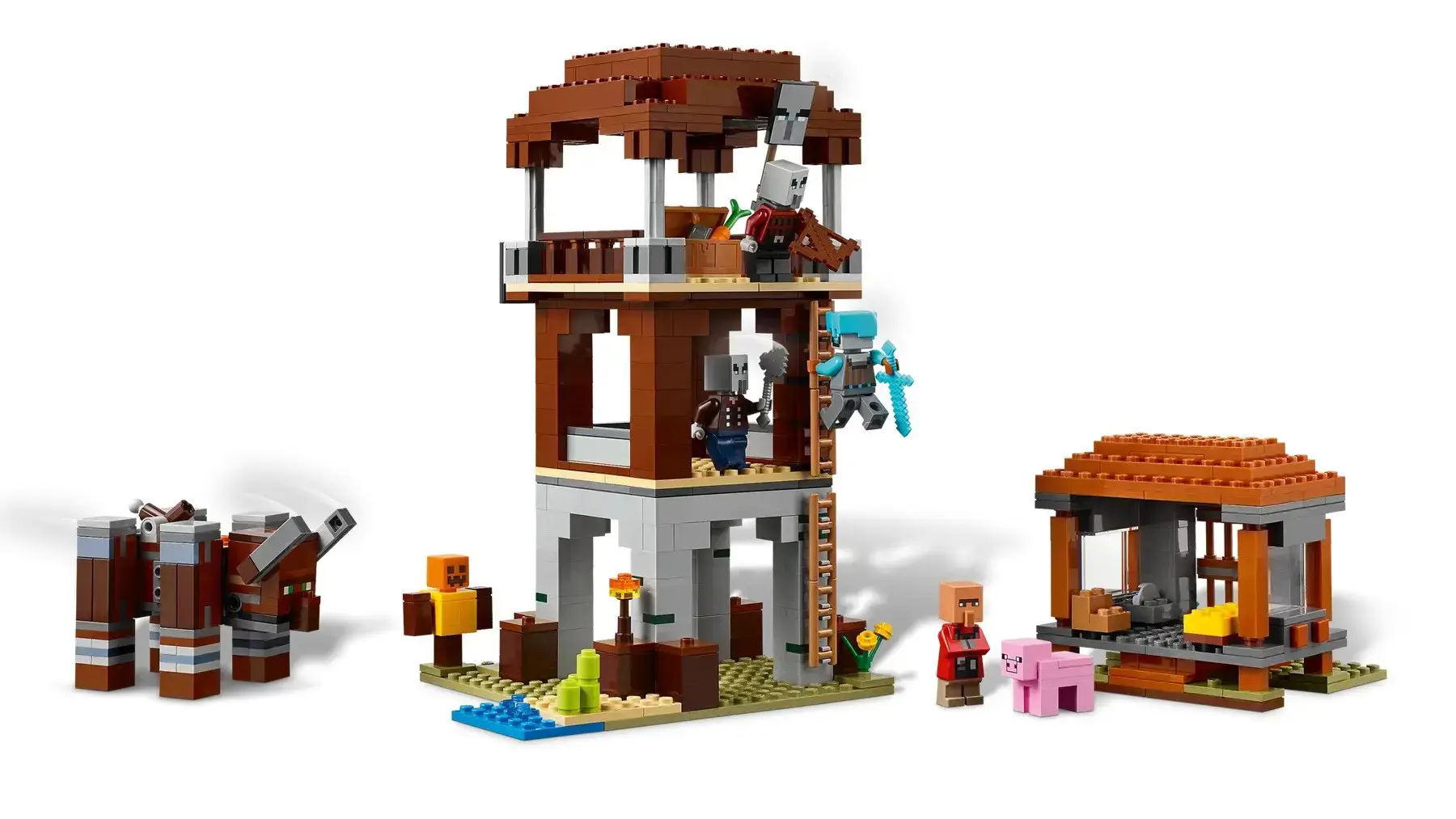 LEGO MINECRAFT 21278 The Pillager Outpost and Ravager