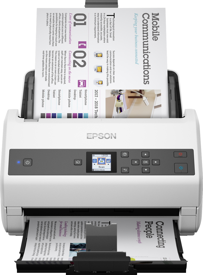 "Epson WorkForce DS-970", 600 x 600 DPI, 30 bitų, 24 bitų, 10 bitų, 8 bitų, 85 ppm