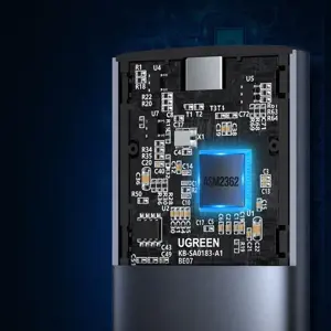 Ugreen 10902, SSD enclosure, M.2, M.2, PCI Express, 10 Gbit/s, USB connectivity, Grey