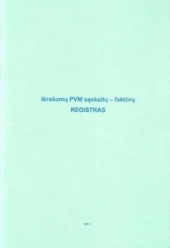 Išrašomų PVM sąskaitų faktūrų registras, A4 (48)  0720-061