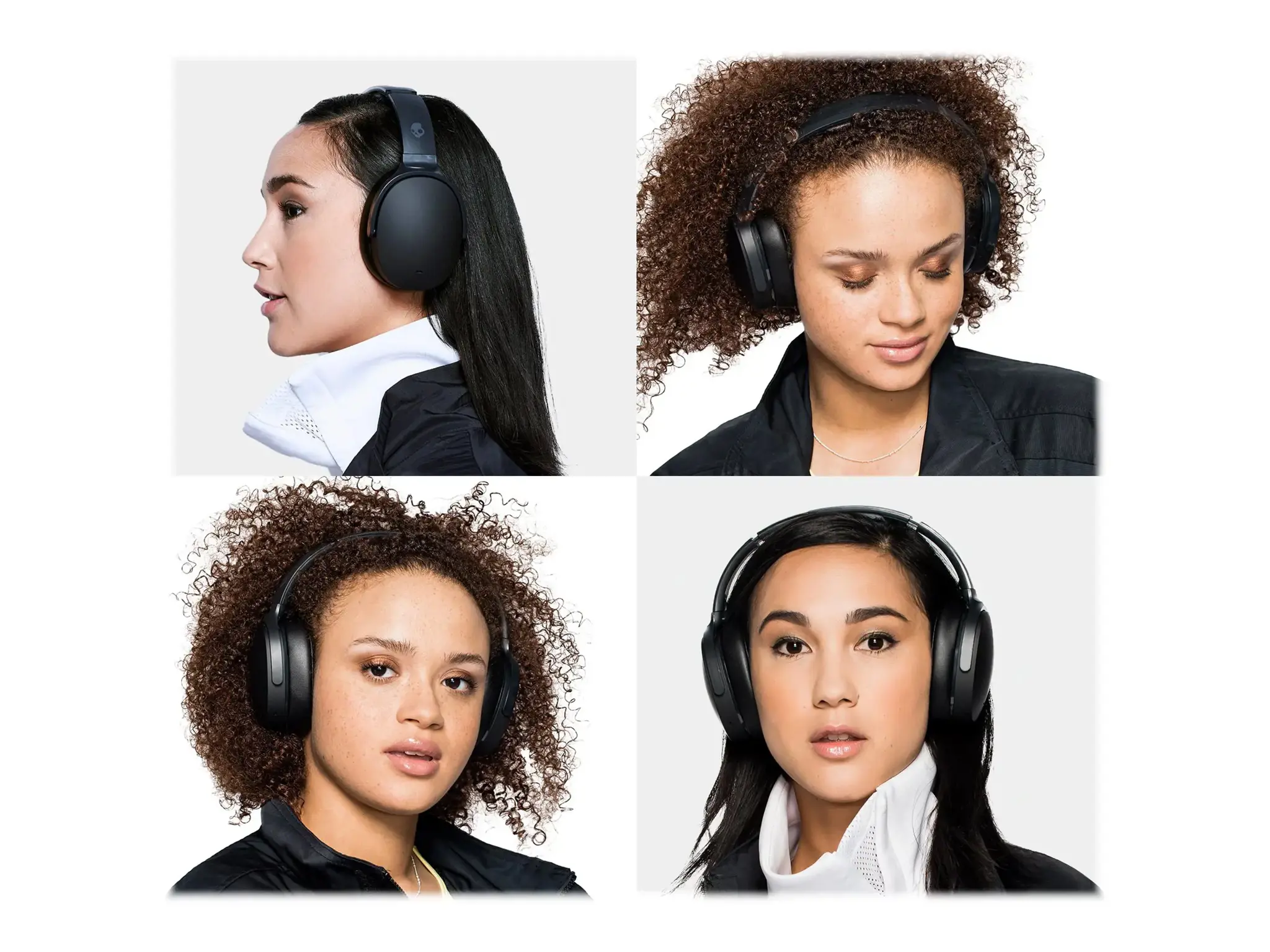 "Skullcandy" belaidės ausinės "Hesh ANC Over-ear", slopinančios triukšmą, belaidės, tikrai juodos spalvos