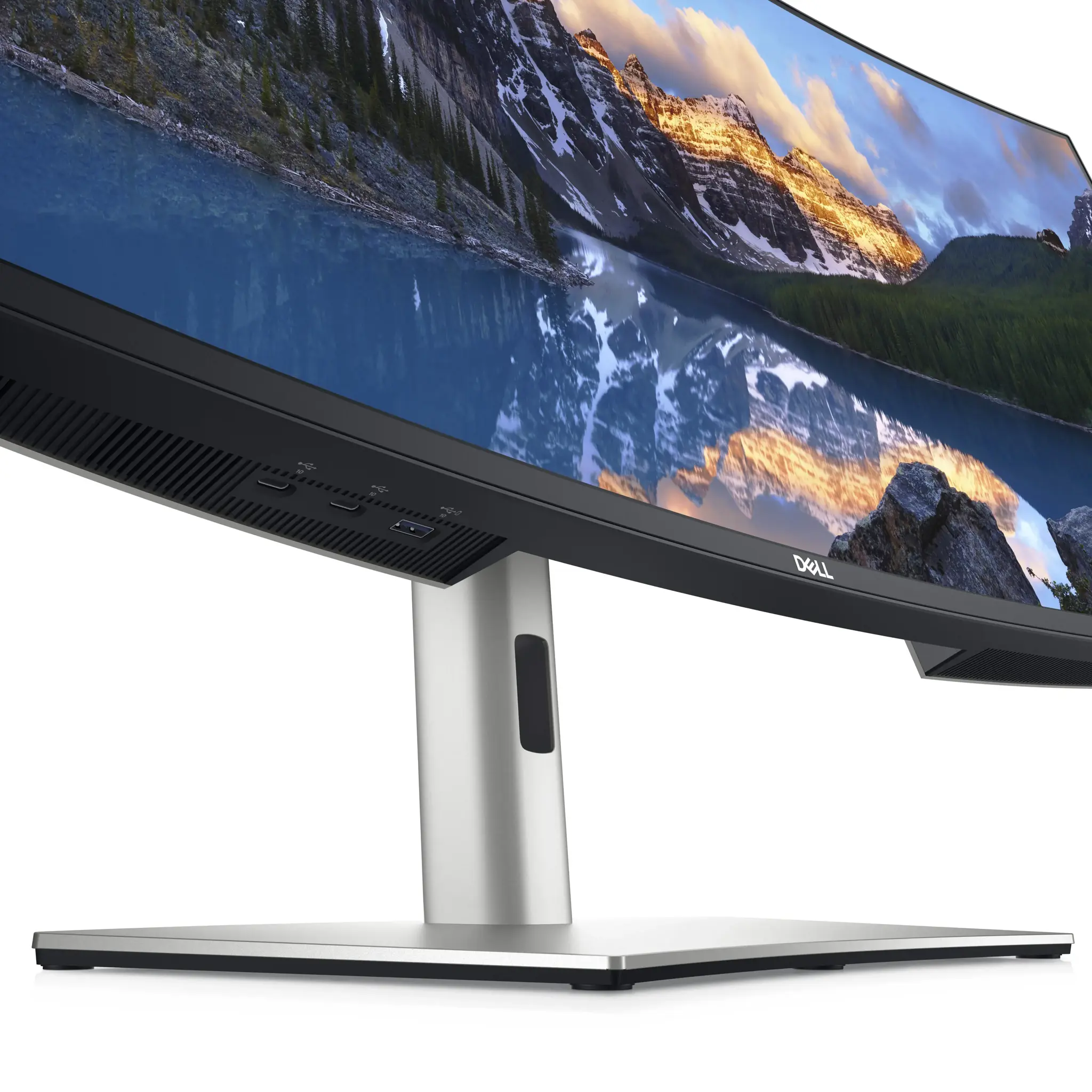 DELL UltraSharp U3824DW, 96,5 cm (38 colių), 3840 x 1600 taškų, Wide Quad HD+, LCD, 8 ms, juoda, sidabrinė