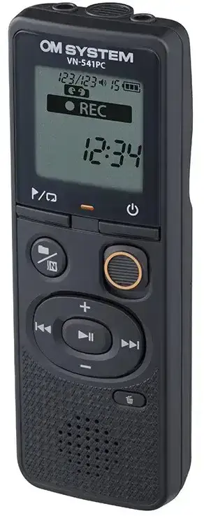 "Olympus" skaitmeninis diktofonas (OM prekės ženklo) VN-541PC Segmentinis ekranas 1,39', WMA, juodas
