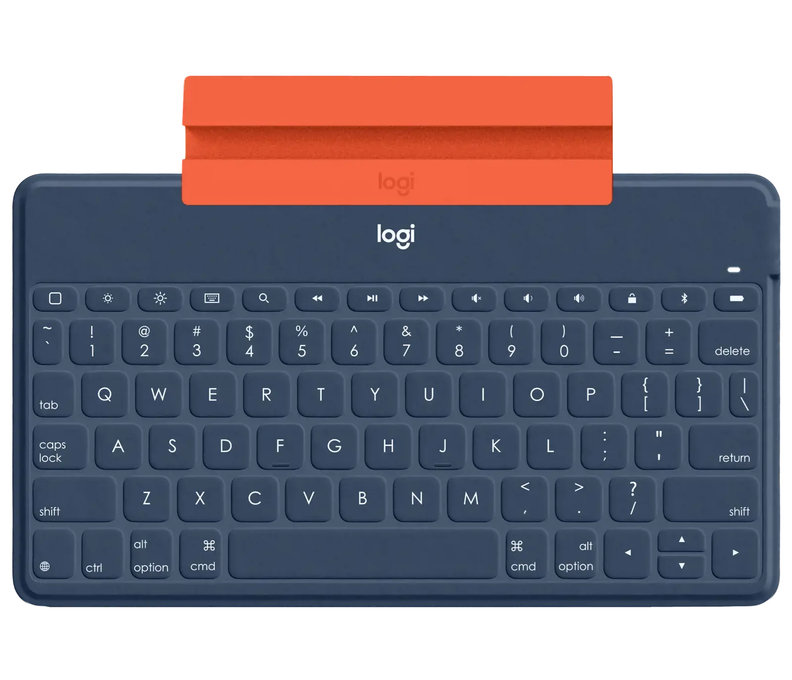 Logitech Keys-To-Go, UK International, 1.7 cm, 1.2 mm, Apple, iPad, iPhone, Apple TV, Blue