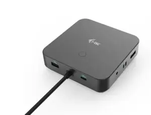 I-TEC USB-C HDMI Dual DP doko stotelė su 100 W maitinimo šaltiniu