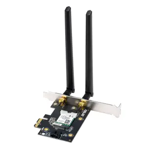 ASUS PCE-AXE5400, vidinis, laidinis, PCI Express, WLAN, "Wi-Fi 6E" (802.11ax), 2402 Mbps