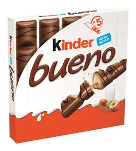 KINDER BUENO vafliniai batonėliai T5, 107,5g