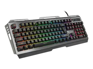 NATEC NKG-1234 Klaviatūra GENESIS RHOD 420 Gaming RGB apšvietimas, USB, JAV išdėstymas