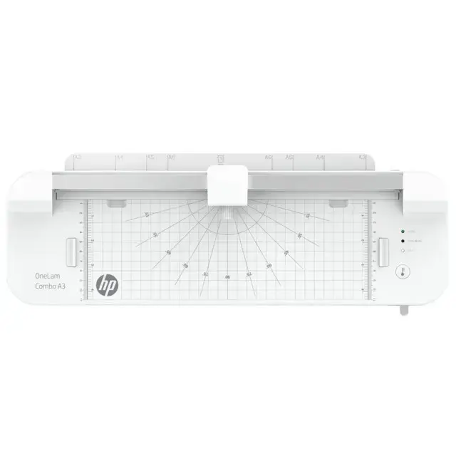 HP ONELAM COMBO A3 formato laminatorius, integruotas apipjaustymo aparatas, laminavimo greitis 40 cm/min, baltos spalvos
