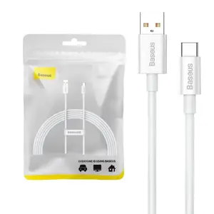 USB į USB-C "Baseus Superior" 100 W 2 m kabelis (baltas)