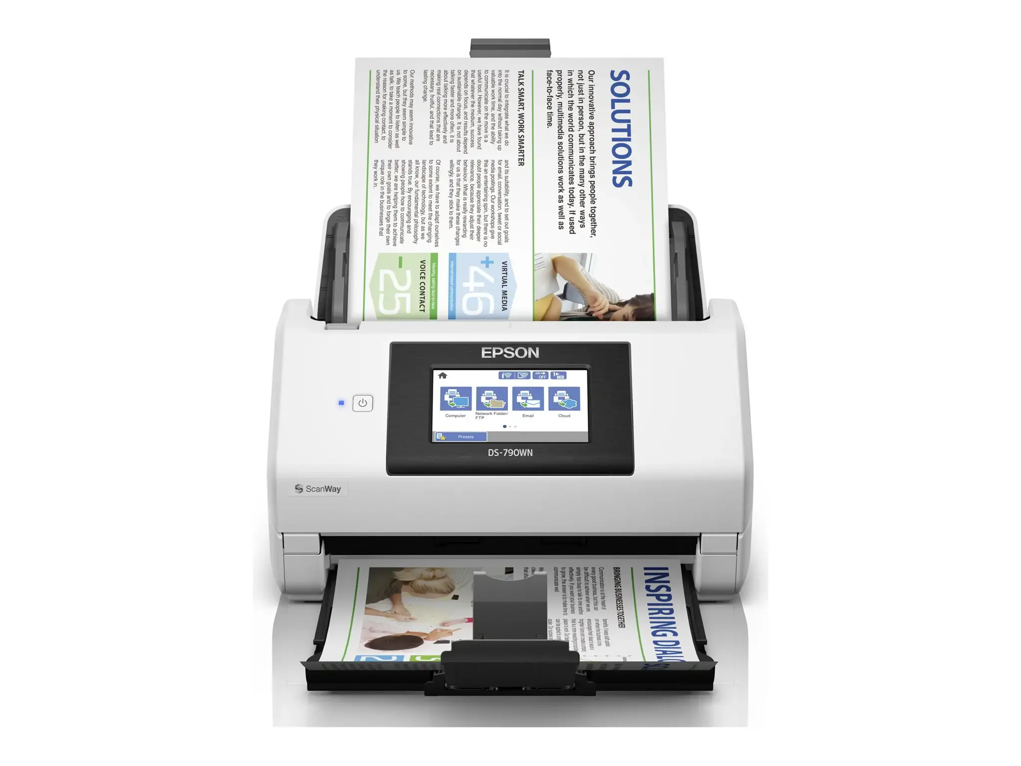 "Epson WorkForce DS-790WN", 215,9 x 6096 mm, 600 x 600 DPI, 30 bitų, 24 bitų, 10 bitų, 8 bitų