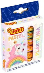 Plastilinas JOVI, 15 g, 6 pastelinės spalvos