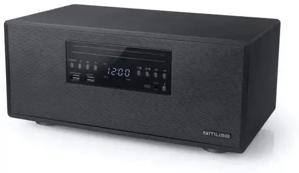 "Muse Bluetooth Micro System" M-692 BTC 2 x 30 W, belaidis ryšys, juoda, FM radijas, CD ir USB jungtis, NFC, "Bluetooth