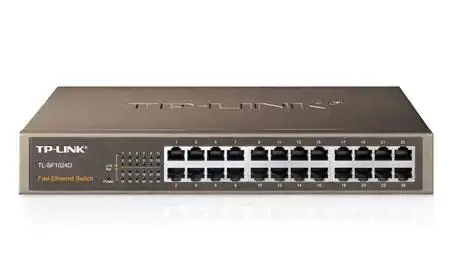 TP-Link TL-SF1024D, Fast Ethernet (10/100), Rack mounting