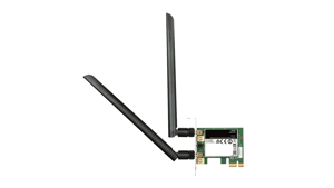 D-Link DWA-582, vidinis, laidinis, PCI Express, WLAN, "Wi-Fi 4" (802.11n), 867 Mbps