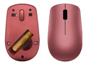 Lenovo 530, dvipusis, optinis, RF belaidis, 1200 DPI, raudonas