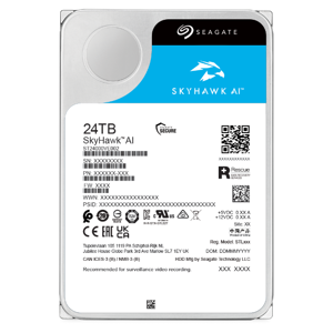 Seagate SkyHawk AI, 24 TB, 7200 RPM, 256 MB, 3.5", Serial ATA III