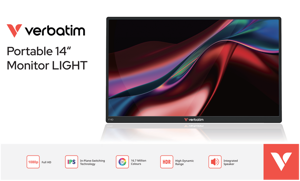 VERBATIM PM-14 Nešiojamasis monitorius 14 colių "Full HD 1080p