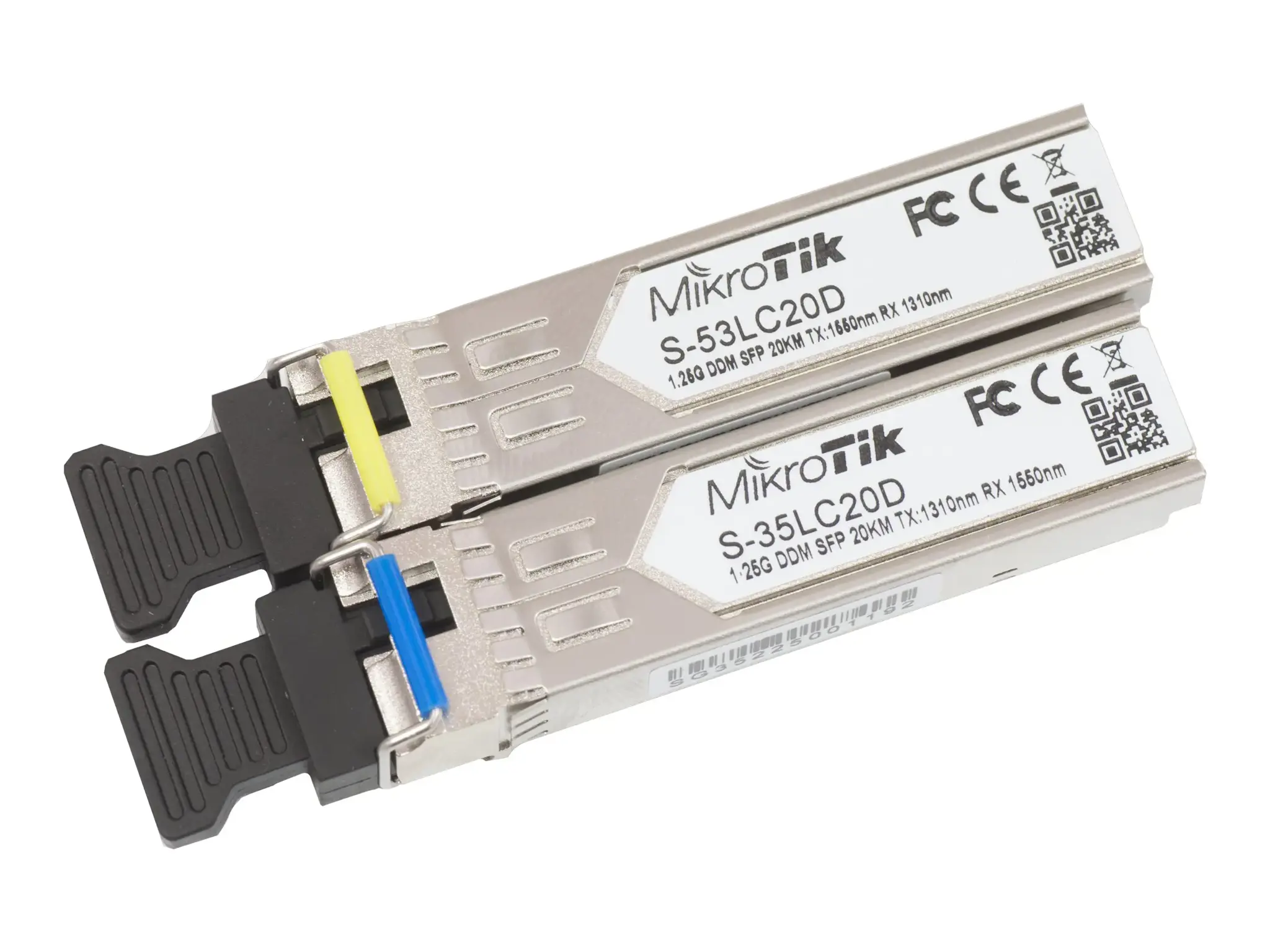 MIKROTIK S-3553LC20D SFP modulis 1,25 Gb/s 20 km vieno režimo pora