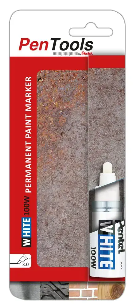 Permanentinis žymeklis Pentel Tool Paint White,  3 mm, 1x baltas