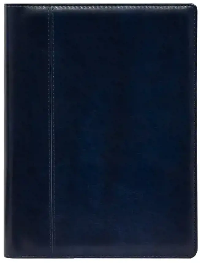 Kalendorius MANAGER Spirex Week 2025, A5, PU, tamsiai mėlyna