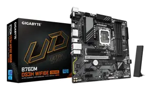 Mainboard GIGABYTE Intel B760 Express LGA1700 Micro-ATX Memory DDR5 Memory slots 4 B760MDS3HWF6EGEN5