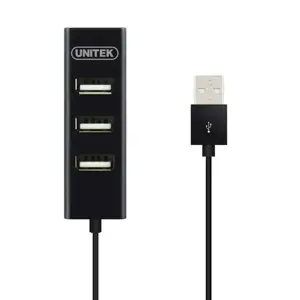 UNITEK Y-2140 juodas Unitek šakotuvas 4x USB 2.0. mini, juodas, Y-2140