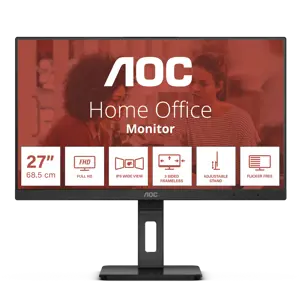 AOC E3 27E3QAF, 68.6 cm (27"), 1920 x 1080 pixels, Full HD, LED, 4 ms, Black