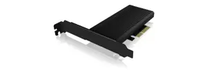 ICY BOX IB-PCI208-HS, PCIe, M.2, pilno aukščio / žemo profilio, PCIe 4.0, juodas, pasyvus