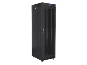 LANBERG free standing rack 19inch cabinet 42U 600x800 mesh door LCD flat pack black