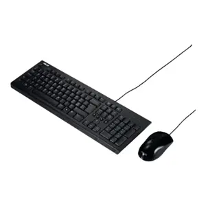 Asus U2000 klaviatūros ir pelės rinkinys, laidinis, pelė pridedama, LT, juodas