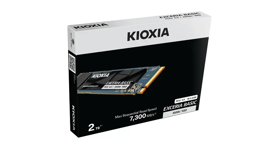 Kioxia LSF10Z002TG8 internal solid state drive 2 TB M.2 PCI Express 4.0 NVMe QLC