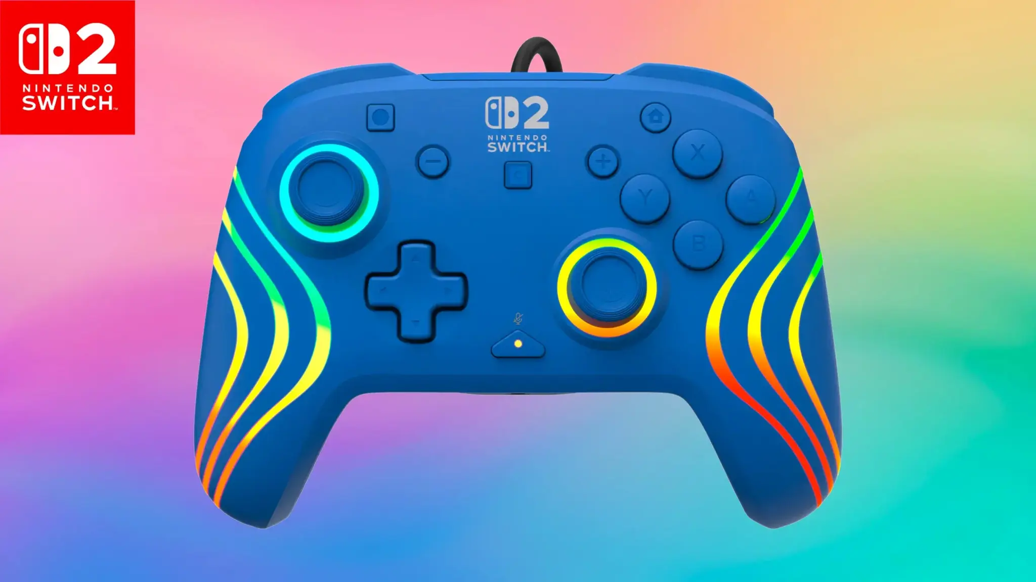 Turtle Beach wired controller Afterglow Wave Nintendo Switch 2, blue