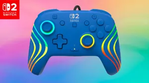 Turtle Beach wired controller Afterglow Wave Nintendo Switch 2, blue