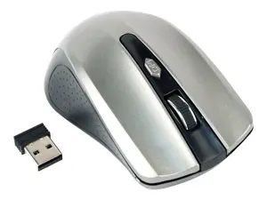 GEMBIRD MUSW-4B-04-BG Gembird Belaidė optinė pelė MUSW-4B-04-BG, 1600 DPI, nano USB, juoda/ erdviai pilka