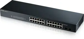 Zyxel GS-1900-24 v2, valdomas, L2, Gigabit Ethernet (10/100/1000), dvipusis, montuojamas į stovą, 1U