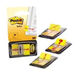 Lipnūs žymekliai POST-IT Parašas, 25,4 x 43,2 mm, 50 lapelių