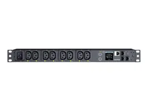 CYBERPOWER Keičiamasis PDU41005230V/20A 1U 8x IEC-320 išėjimo tinklo jungtis "PowerPanel Center" programinė įranga