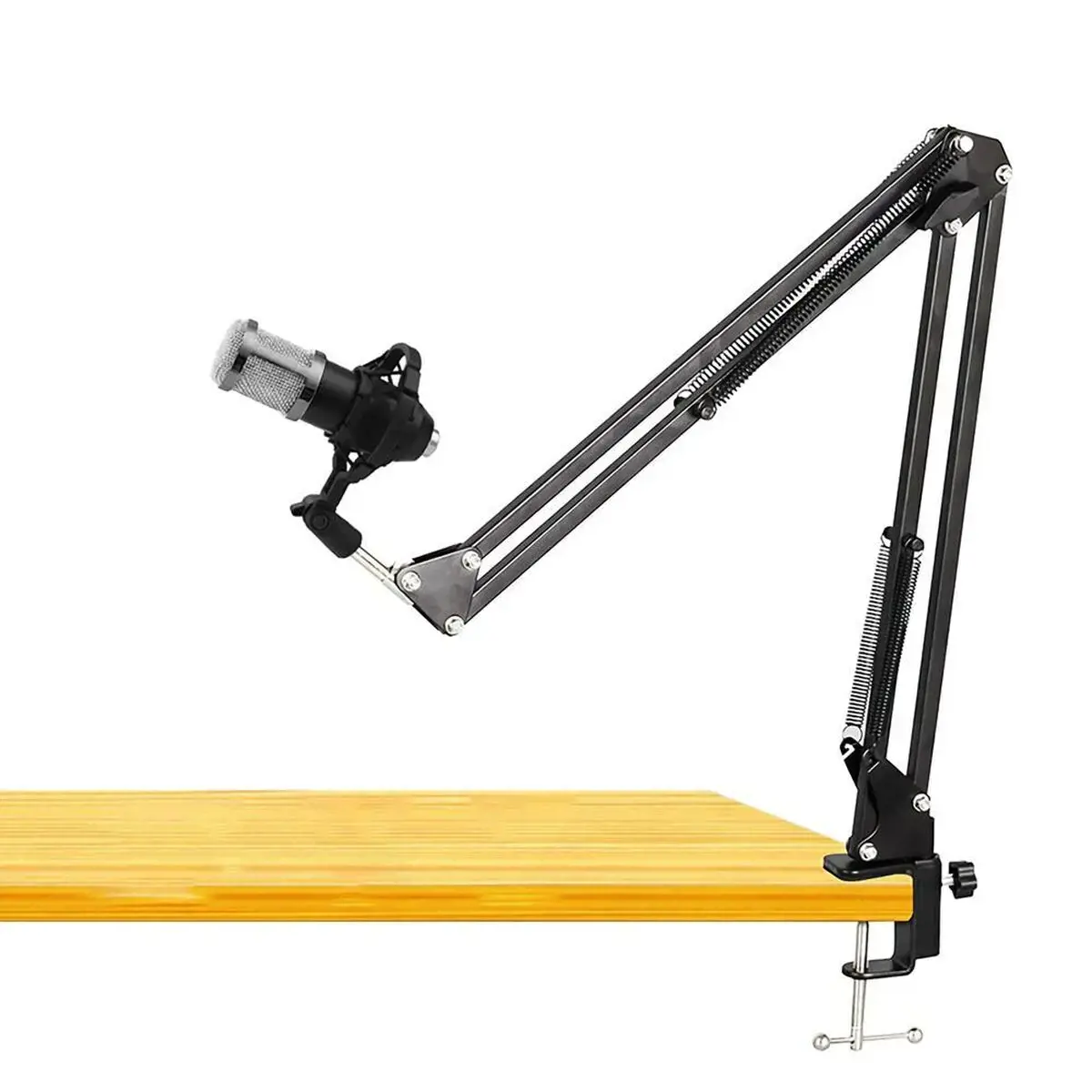 Studijinis mikrofonas su priedų rinkiniu kondensatorinis MT397S sidabrinis