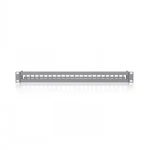UBIQUITI 24-PORT BLANK KEYSTONE PATCH PANEL. STANDALONE INSERT THAT CAN BE EASILY INSTALLED INTO AN EXISTING NETWORK EQUIPMENT RACK TO CREATE A CLEAN, UNIFORM AESTHETIC