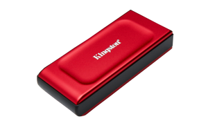 Kingston Technology 2TB XS1000 Red External USB 3.2 Gen 2 Portable Solid State Drive, 2 TB, USB Type-C, 3.2 Gen 2 (3.1 Gen 2), 1050 MB/s, Red