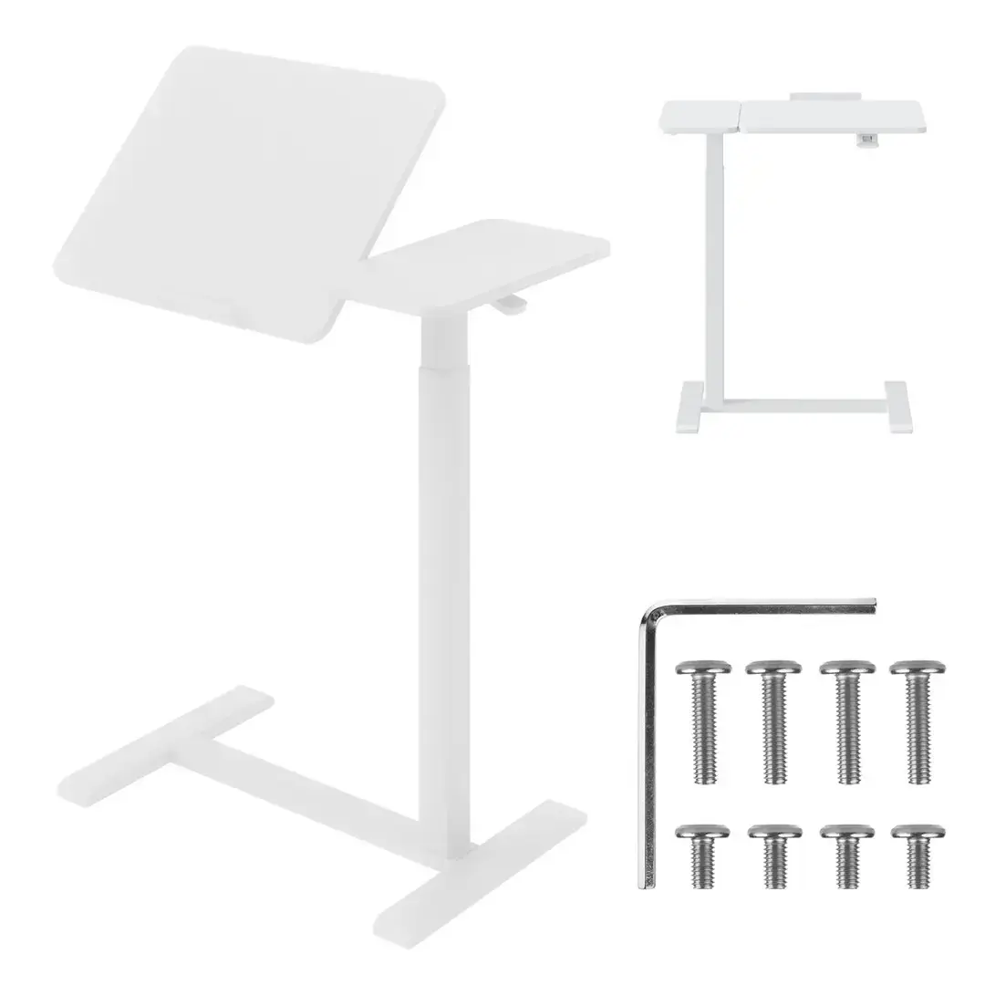 Maclean mobile desk/laptop stand, white, height adjustment 76-109cm, max. 30kg , MC-120 W
