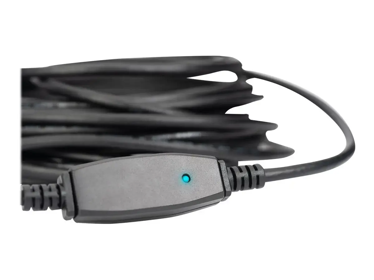 DIGITUS ilginamasis kabelis USB 3.0 SuperSpeed USB A/A M/F tipo aktyvus juodas 15 m