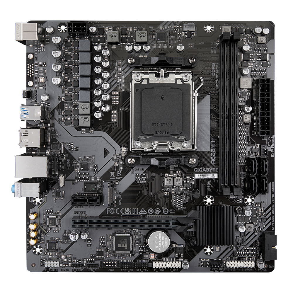 GIGABYTE A620M H AM5 2xDDR5 4xSATA 1xM.2 mATX MB