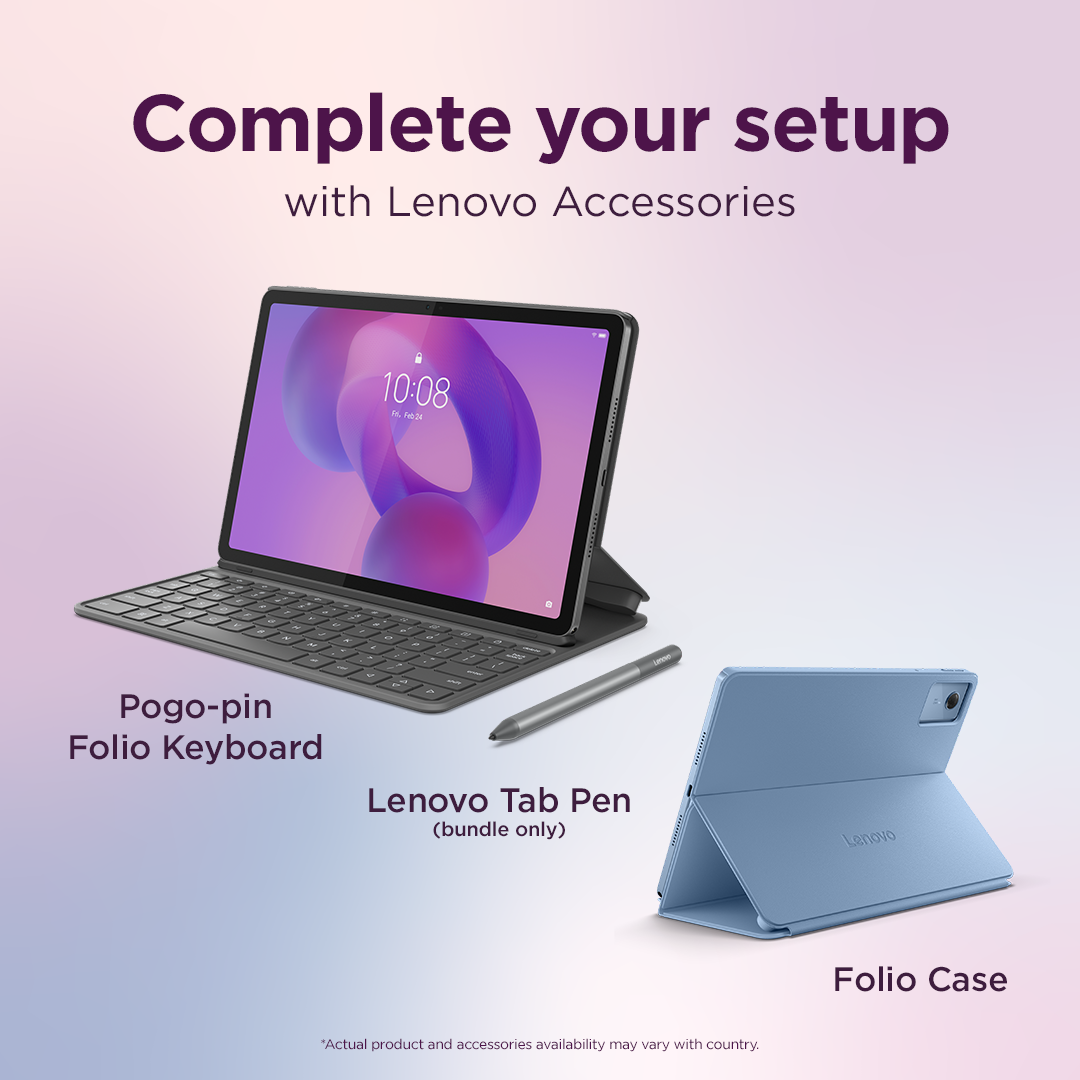 Lenovo Idea Tab 11 2.5K Mediatek Dimensity 6300/8GB/128GB/Android 15/Grey/LTE/2Y Warranty | Lenovo Tab (without power adapter) | Idea Tab TB336 | 11 " | Luna Grey | IPS | Soldered LPDDR4x pixels | MediaTek Dimensity 6300 | 8 GB | Soldered LPDDR4x | 128 GB | 4G | 5G | Wi-Fi | Front camera | 5 MP | Rear camera | 8 MP | Bluetooth | 5.2 | Android | 15 or Later | Warranty 24 month(s) | Lenovo Tab Pen w/o Batter